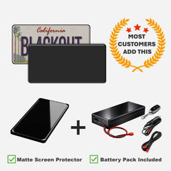 Blackout License Plate Essential Bundle M