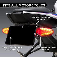 Official Blackout™ License Plate Cover for Motorcycles