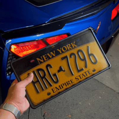 Blackout License Plate Cover for Cars