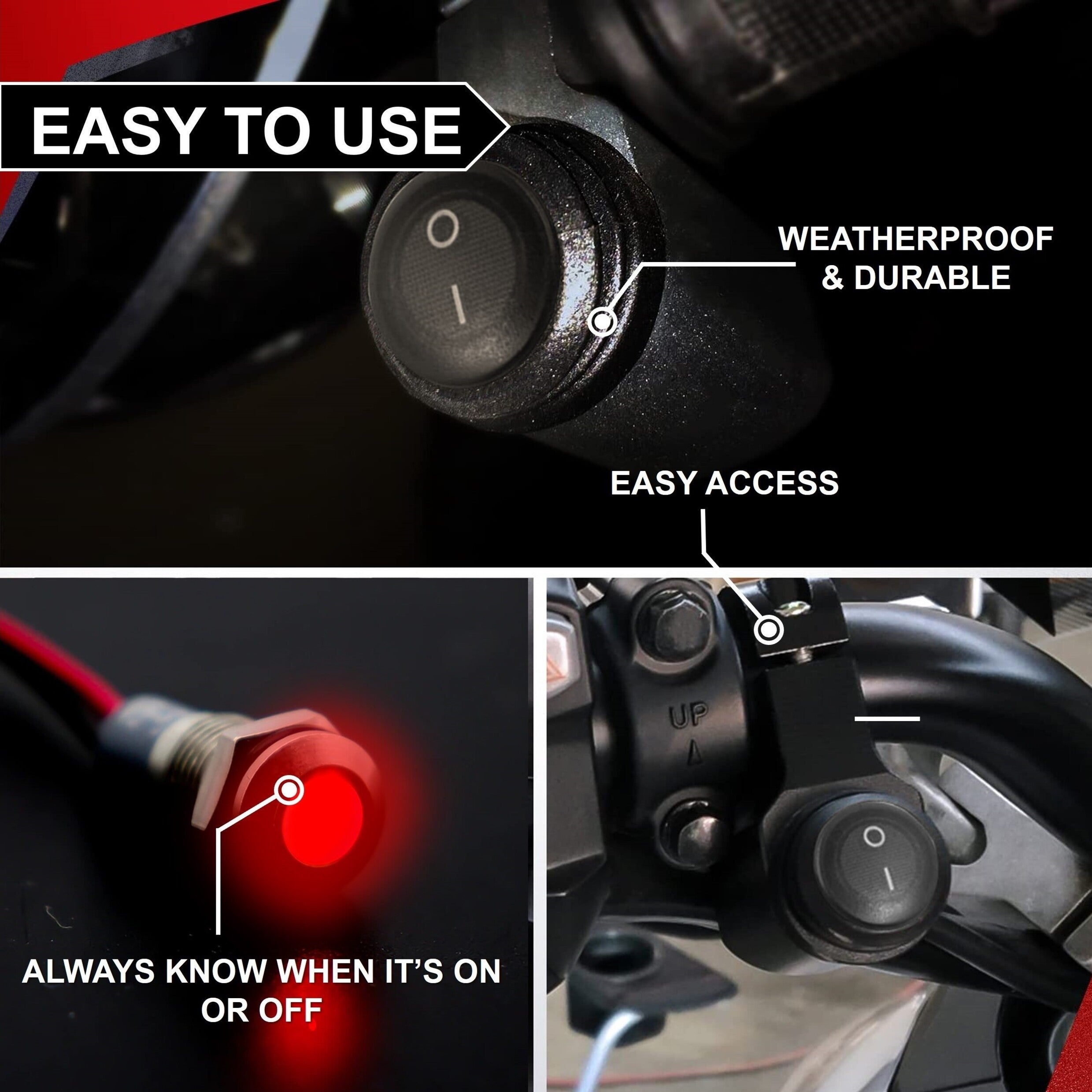 Blackout License Plate Cover for Motorcycles