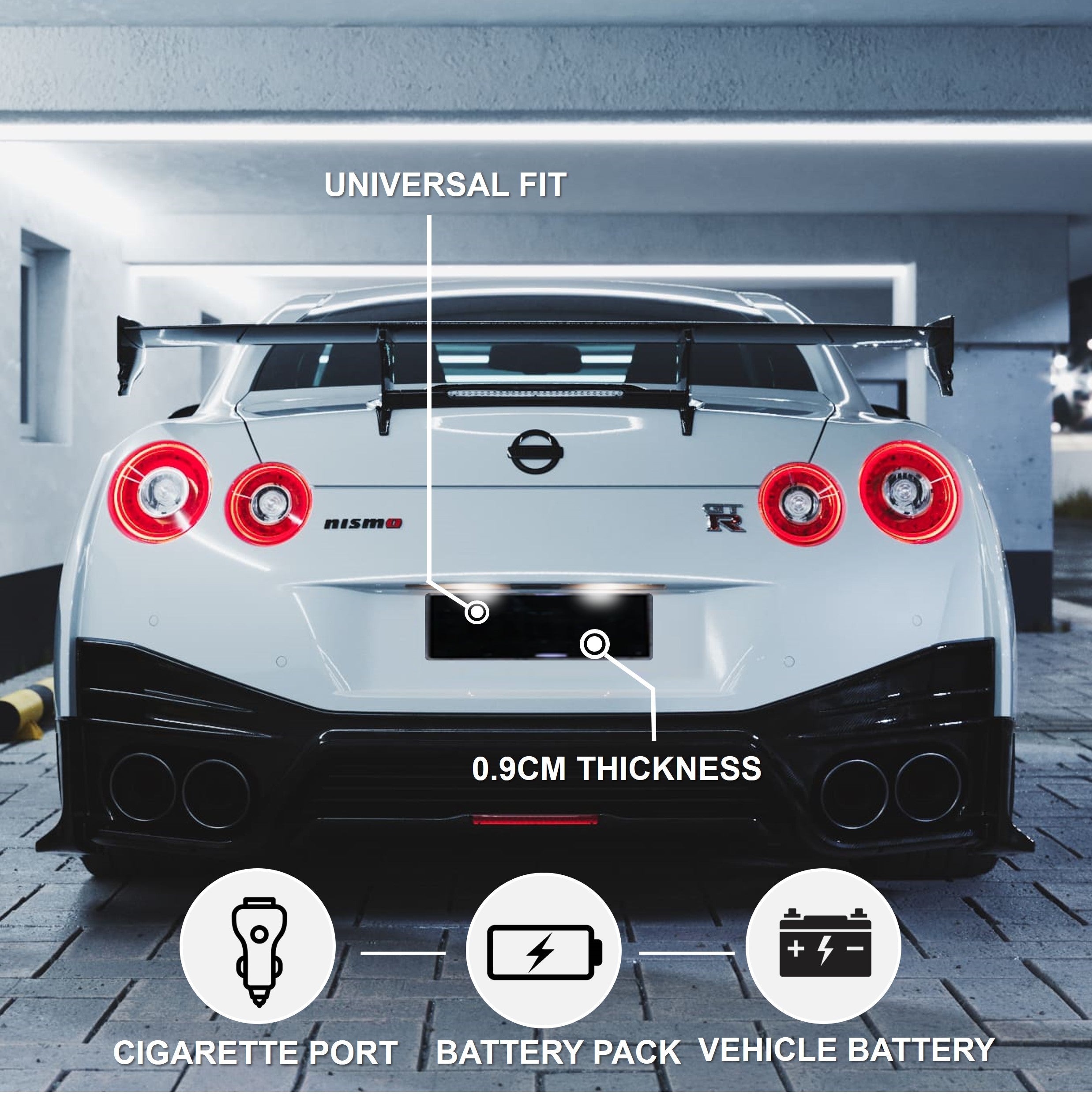 Blackout License Plate Cover - Australia Car