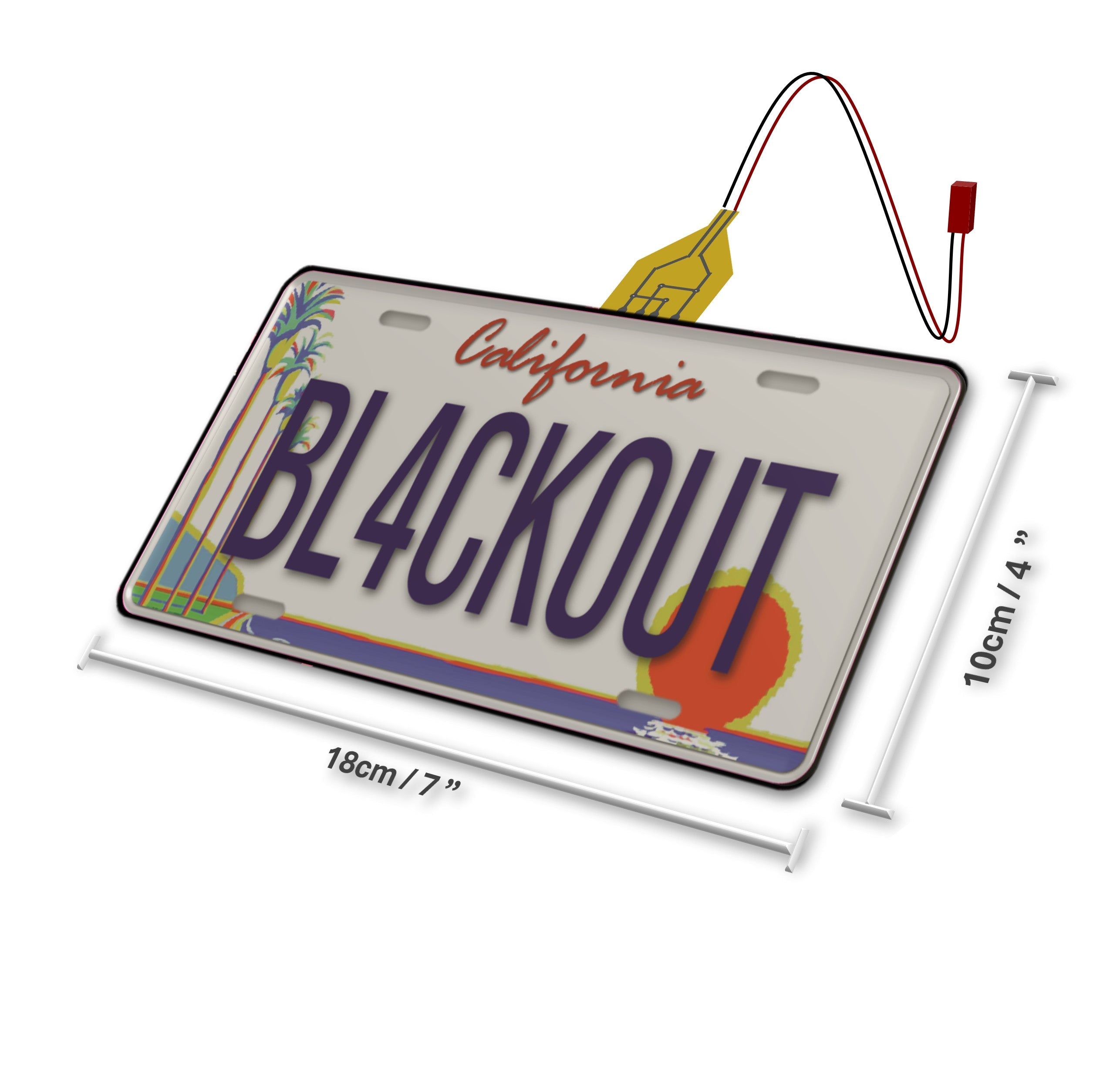 Blackout License Plate Cover - North America Motorcycle - Replacement Glass