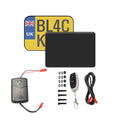 Blackout License Plate Cover - Europe Motorcycle